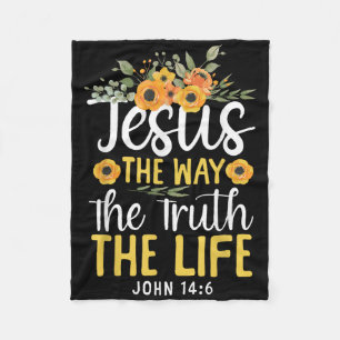 Christliche Bibel Verse Glaube Gott Blume Jesus Di Fleecedecke