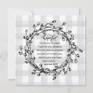 Christliche Bibel Verse Inspiration Karte