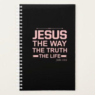 Christliche Bibel Verse Jesus Weg Wahrheit Leben Planer