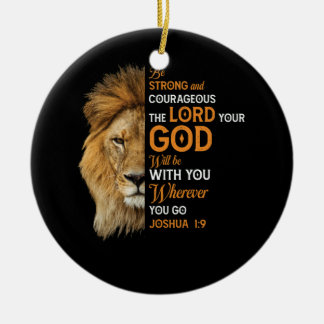 Christliche Bibel Verse Joshua 1 9 Löwenglaube Keramik Ornament