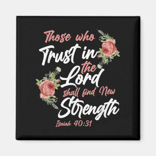 Christliche Bibel Verse Zitat Rose Blume Isaiah 40 Magnet