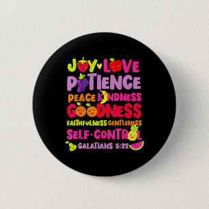 Christliche Bibelfrucht des Geistes Jesu Button