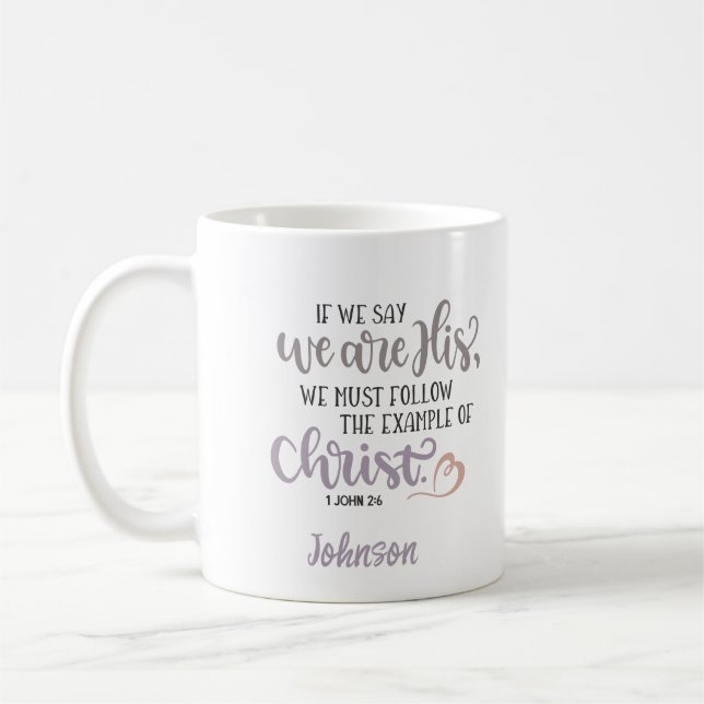 Christliche Bibelschrift Kaffeetasse (Links)