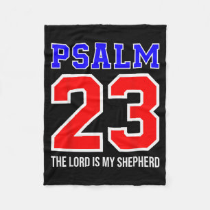 Christliche Bibelvers Psalm 23 Der Herr ist mein H Fleecedecke
