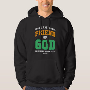 Christliche Bibelvers-Schrift Ich bin Gottes Freun Hoodie