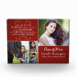 Christliche Bibelverse Abschluss Fotocollage Rot Fotoblock