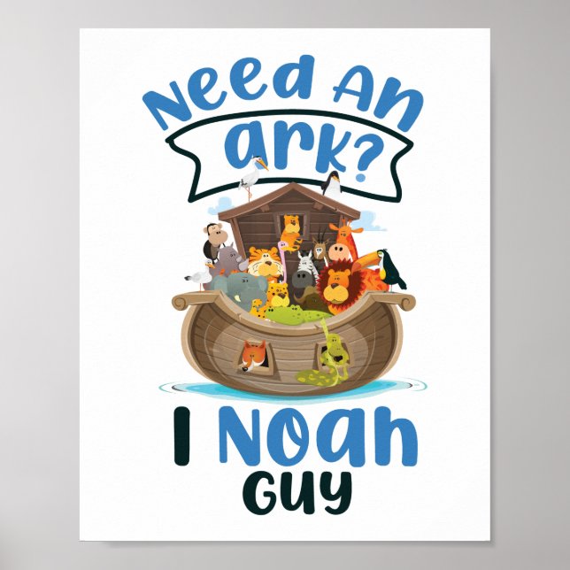 Christliche Bibelverse brauchen eine Arche? I Noah Poster (Vorne)