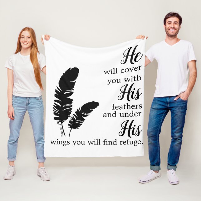 Christliche Bibelverse Fleecedecke (Beispiel)