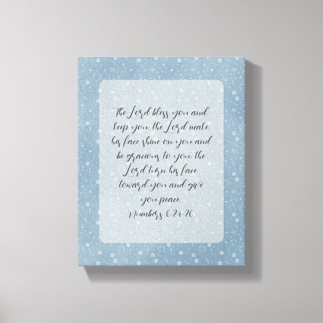 Christliche Bibelverse Kunst Leinwanddruck (Vorderseite)