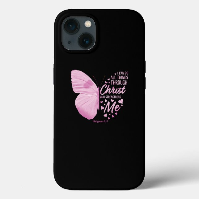 Christliche Bibelverse spendet Schmetterlingsfraue Case-Mate iPhone Hülle (Rückseite)