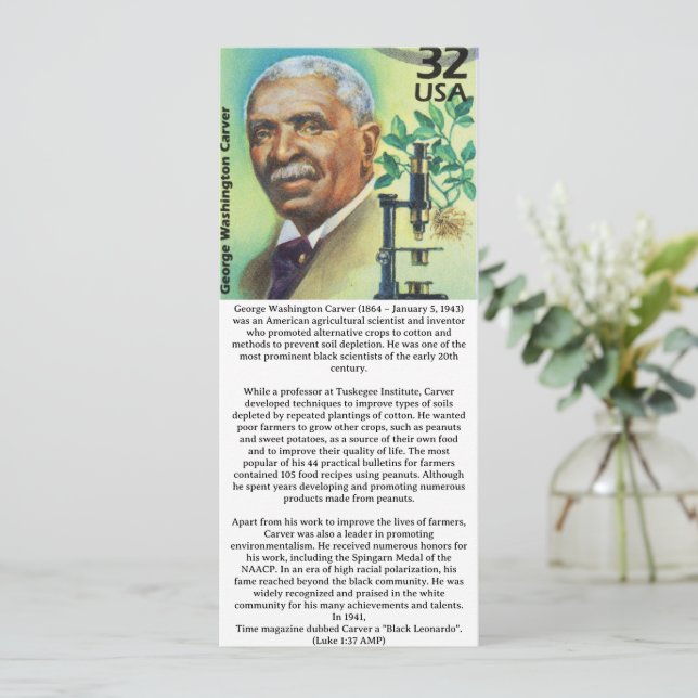 Christliche Black History Card (Stehend Vorderseite)