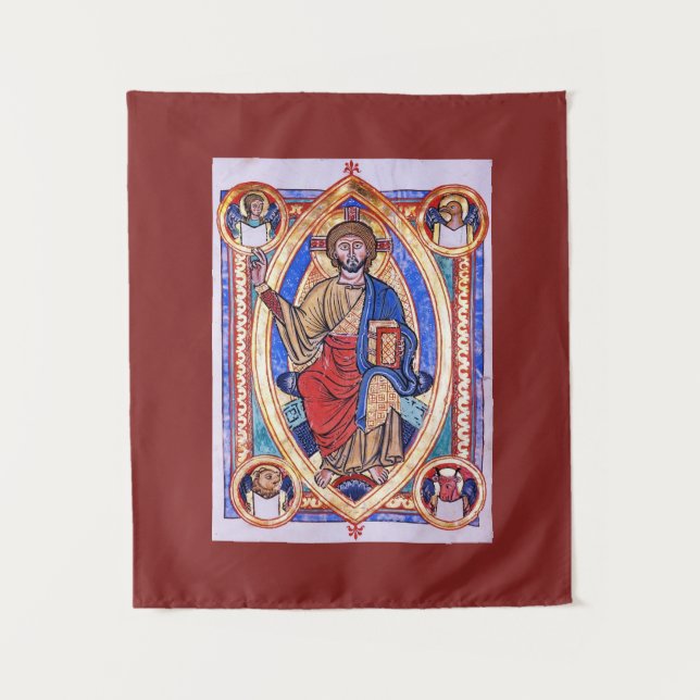 Christliche Christuskirche der religiösen Kunst in Wandteppich (Vorderseite)