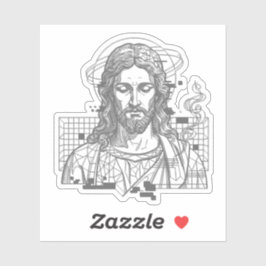 Christliche Christwelle Gitter Anaglyphe Jesus Chr Aufkleber