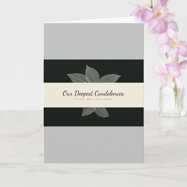 Christliche Condolence Card Karte (Orchidee)