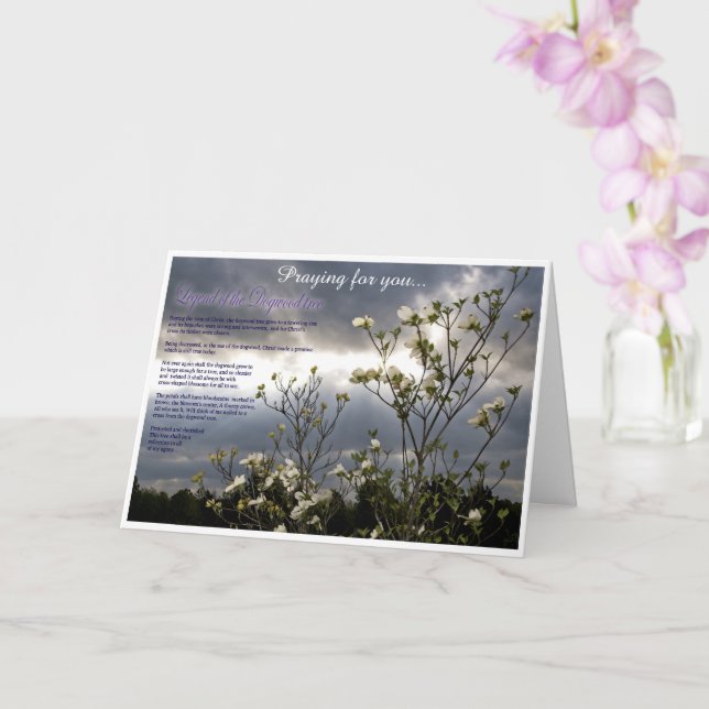 Christliche Condolence Card Karte (Orchidee)