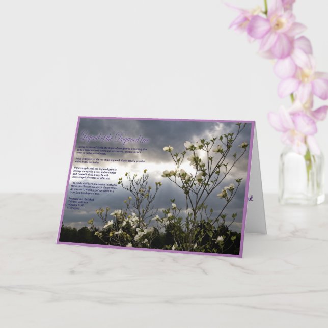 Christliche Condolence Card Karte (Orchidee)