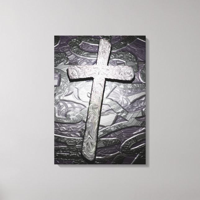 Christliche Cross Art Leinwanddruck (Vorderseite)