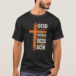 Christliche Cross Bible Verse Scripting Glaube T-Shirt