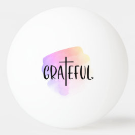 Christliche Cross Dankbarkeit Typografie Tischtennisball