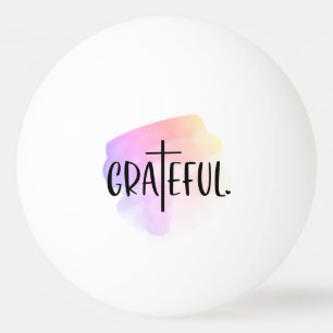 Christliche Cross Dankbarkeit Typografie Tischtennisball