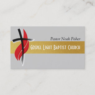 Christliche Cross Pastor Christianity Card Visitenkarte