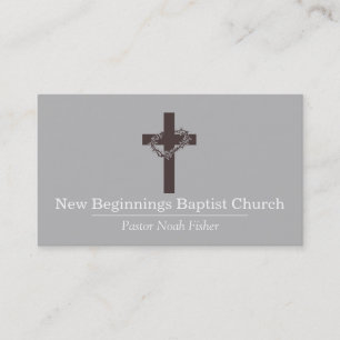 Christliche Cross Pastor Christianity Card Visitenkarte
