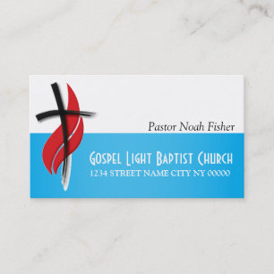 Christliche Cross Pastor Christianity Card Visitenkarte