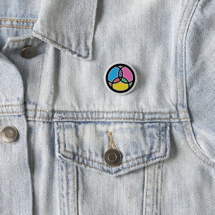 Christliche Dreifaltigkeit & Jesus-Fisch-Symbol Button