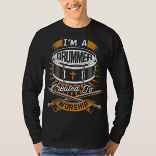 Christliche Drummer-Geschenkidee für Drummer, die  T-Shirt