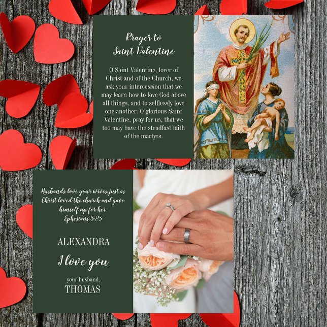 Christliche Ehefrau Valentinstag Liebe Karte für i (Religious Christian Catholic Wife Husband Wedding Married Couple Valentine's Day Love Card for her)