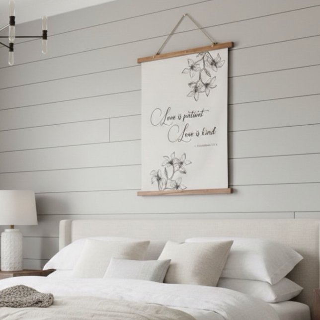 Christliche Ehepaare - Bibelverse Wandteppich Mit Holzrahmen (Von Creator hochgeladen)