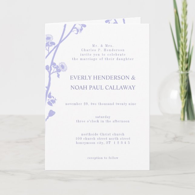 Christliche Einladung zur Hochzeit (Vorderseite)