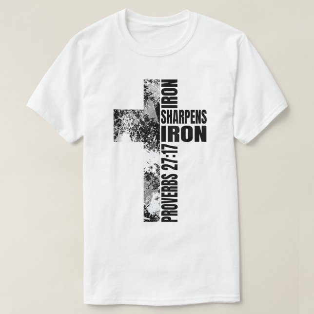 Christliche Eisen-Eisen-Verse T-Shirt (Design vorne)