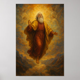 Christliche Entrückung des Enoch Hebräer 11:5 Poster