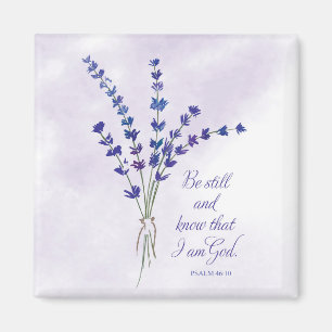 Christliche Ermutigung Lavendel mit Schriftwort Magnet