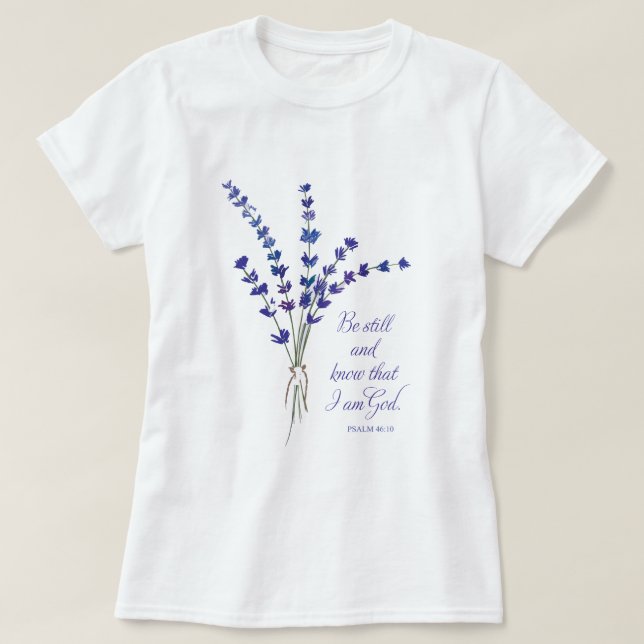 Christliche Ermutigungslavene mit der Schrift T-Shirt (Design vorne)