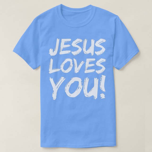 Christliche Evangelismus Geschenk für Männer Jesus T-Shirt (Design vorne)