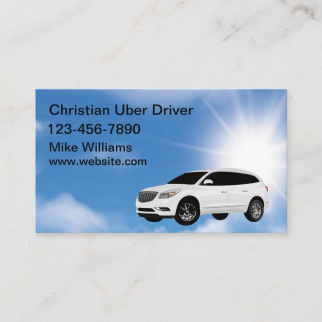 Christliche Fahrkarte Visitenkarte (Vorderseite)