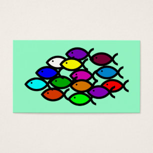 Christliche Fisch-Symbole - Regenbogen-Schule -