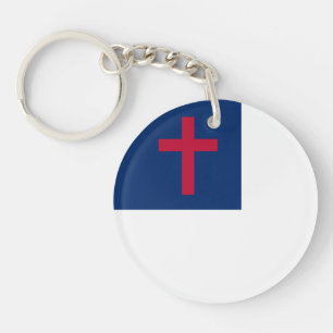 Christliche Flagge Akryllischer Schlüsselanhänge Schlüsselanhänger