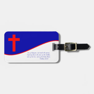 Christliche Flagge inspiriert Gepäckanhänger