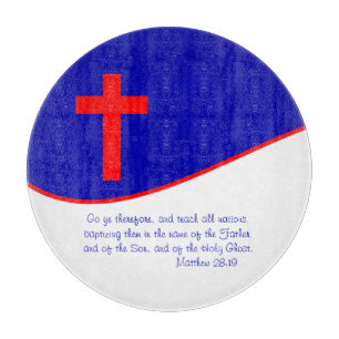 Christliche Flagge inspiriert Schneidebrett