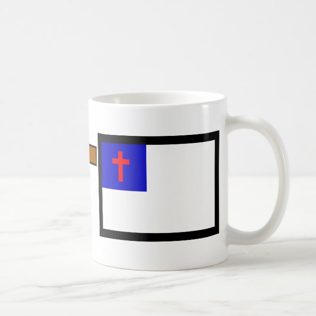 Christliche Flagge Kaffeetasse (Rechts)