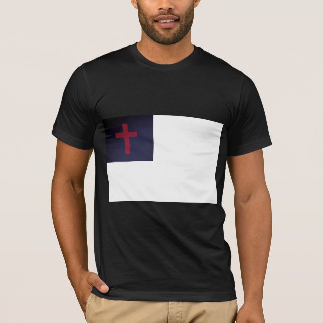 Christliche Flagge T-Shirt (Vorderseite)