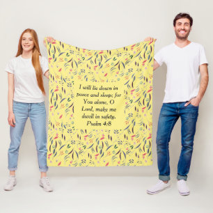 Christliche FLORAYLETTENSICHERUNG Fleecedecke