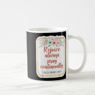 Christliche Frau Bibelvers Freude Immer Beten Co Kaffeetasse