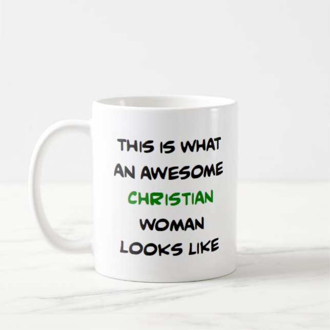 christliche Frau, großartig Kaffeetasse (Links)