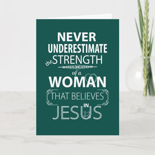 Christliche Frauen-Inspirational Karten Jesus (Vorderseite)