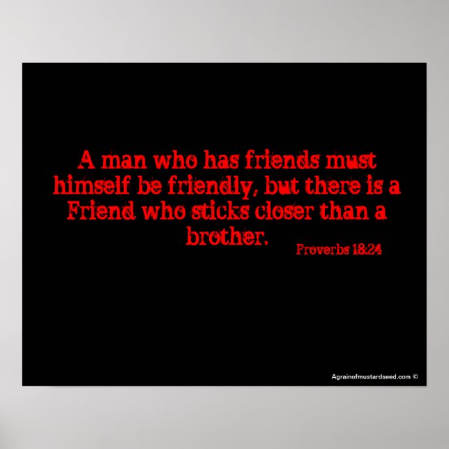 Christliche Freundschaft Poster (Vorne)