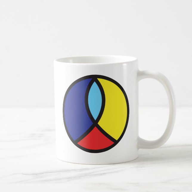 Christliche Friedenszeichen-Kaffeetasse Kaffeetasse (Rechts)